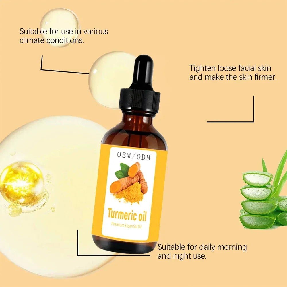 1PC Turmeric Serum for Dark Spots Corrector Serum for Face & Body, Anti Aging Facial Serum for Women Men, Reduces Hyperpigmentat