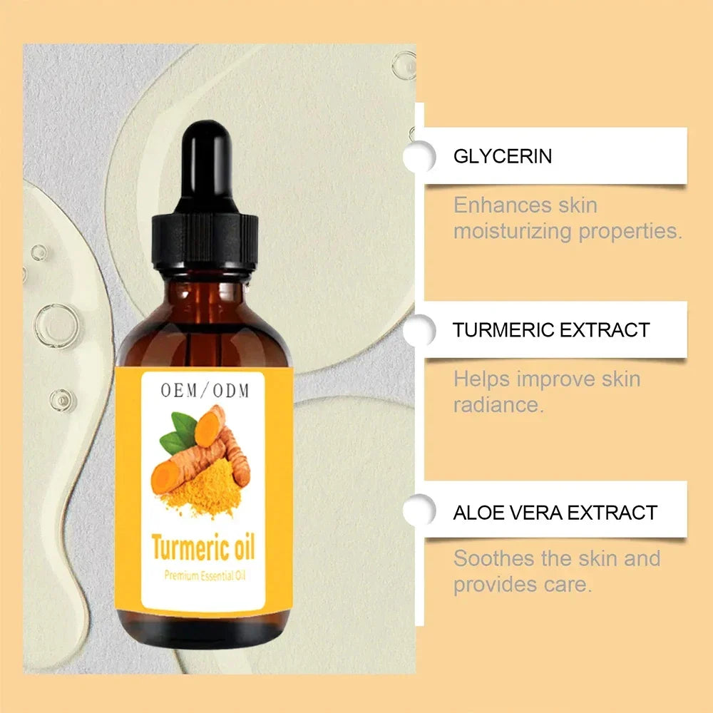 1PC Turmeric Serum for Dark Spots Corrector Serum for Face & Body, Anti Aging Facial Serum for Women Men, Reduces Hyperpigmentat