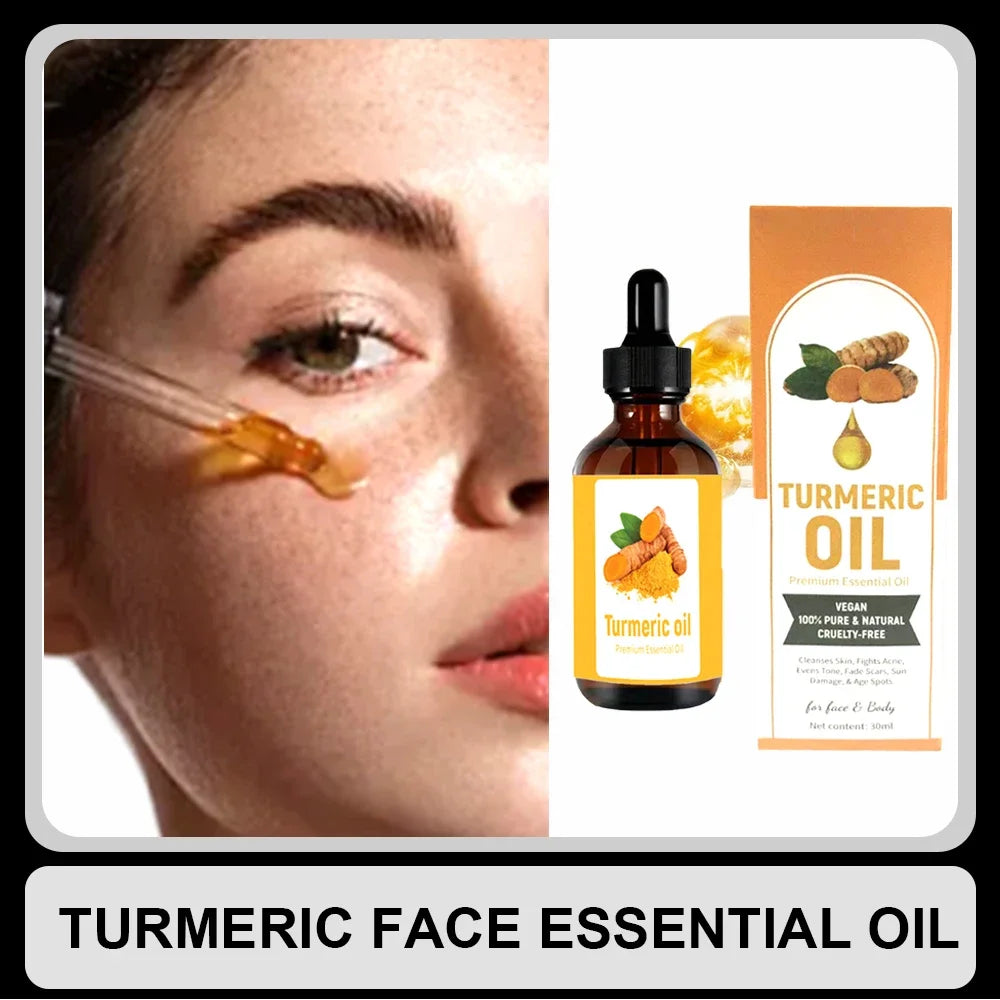 1PC Turmeric Serum for Dark Spots Corrector Serum for Face & Body, Anti Aging Facial Serum for Women Men, Reduces Hyperpigmentat