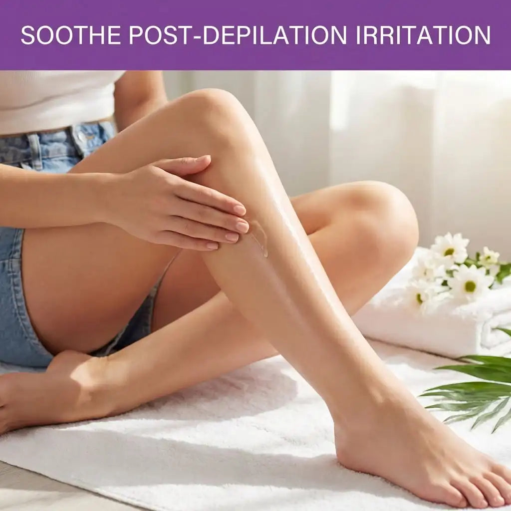 Post Hair Removal Care Serum Soothing Brightening Skin Care for Keeping It Moisturized Soft Refreshed with Hyaluronic